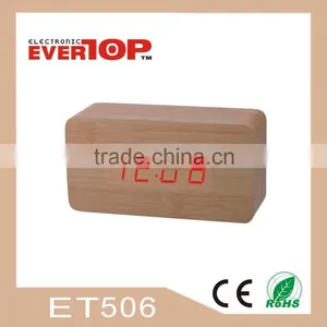 2016 NEW WOODEN LED CLOCK DIGITAL DESK CLOCK ET506 thumbnail-1