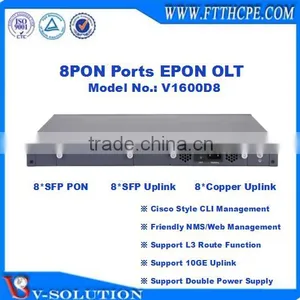 8PON EPON OLT Optical Line Terminal With Friendly NMS/Web Management and Cisco Style CLI Interface Support L3 Route Function thumbnail-4