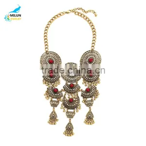 Yiwu Wholesale Handmade Jewelry Fashion Charm Pendant Vintage Maxi Necklace thumbnail-1