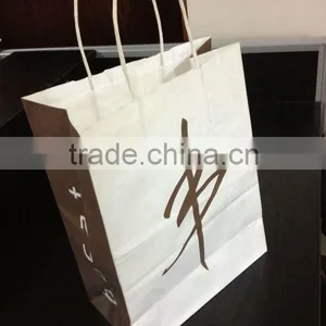 Professional Customized White Kraft Paper Bag thumbnail-1