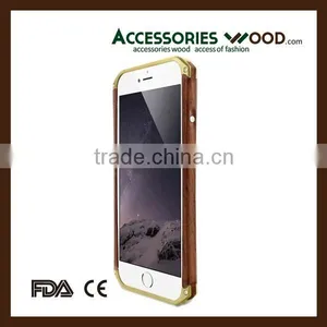 Comfortable Hand Feeling Metal Wood Bamboo Phone Case for Phone6p thumbnail-6