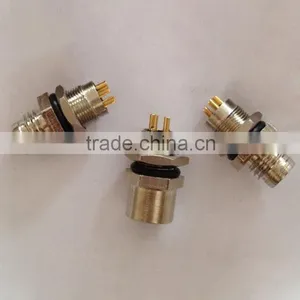 M12 3 Pin Male Female Solder Panel Mount Connector thumbnail-1