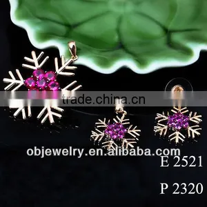 New Arrival Snow Flower Dubai Gold Plated Jewelry Set thumbnail-1
