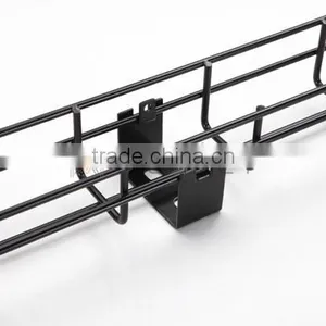 Powder Coated Mesh Grid Steel Hanging Cable Tray CE RoHS SGS / Wire Mesh Cable Tray thumbnail-3