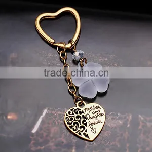 In Stock Charm Key Chain Mother and Daughter Forever Love Heart Keychain Keyring For Gift thumbnail-3