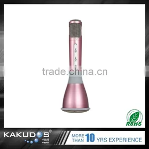K068 Portable Mini Bluetooth Speaker Wireless Microphone Karaoke Player thumbnail-1