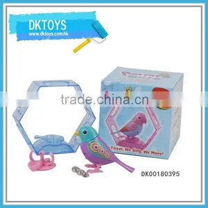 Electronic Plastic Toy Sound Control Singing Bird With Music Light thumbnail-1