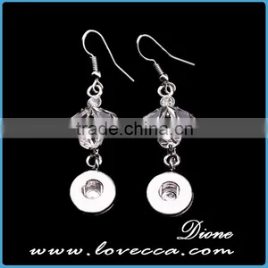 Turkish Fashion Jewelry Wholesale Elegant Silver Women Crystal Earrings thumbnail-3