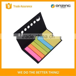 New Style Black Card Cover Neon Sticky Notes Memo Notepad thumbnail-1