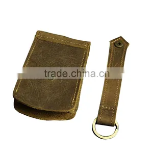 Boshiho Vintage Brown pu Leather Key Holder thumbnail-5