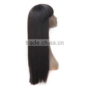 Wholesale New Stylish Heat Resistant Synthetic Long Remy Hair Wig Straight Long Hair Wig thumbnail-4