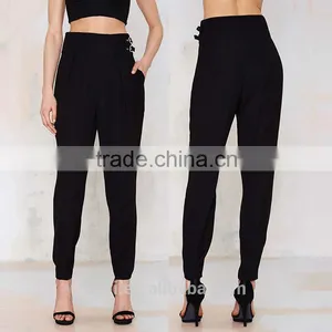 Trade Assuarance Supplier Latest New Design Fashion High Waisted Women Casual Pants thumbnail-1