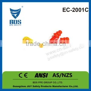 Corded Silicon Material Custom Ear Protectors Earplugs With Plastic Package thumbnail-1