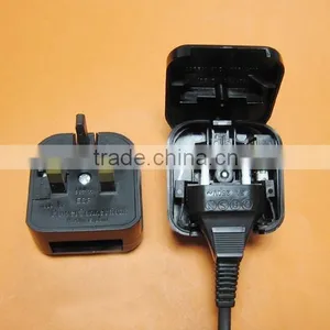 New Products 2016 China Wholesales European to UK BS Converter Plug Adapter, ac Plug Adapter Male to Male thumbnail-1