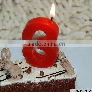 Wholesale Number Shaped Birthday Candles Unisex 1 2 3 4 5 6 7 8 9 0 Cake Topper Candles Solid Color Partyware Party Supplies thumbnail-1