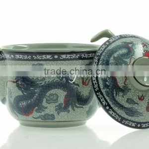 200cc Traditional Dragon & Phenix Ceramic Tea Pot thumbnail-1