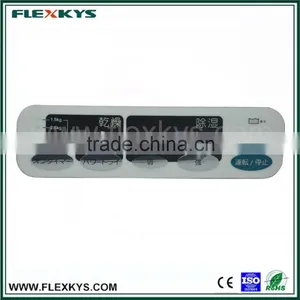 New Design Glossy Membrane Panel Label With Embossed Keys for Household Appliances thumbnail-1