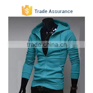 Fashion Zipper Coat Men's Hoodie New Slim Fit Solid Casual Long Sleeve Hooded thumbnail-6