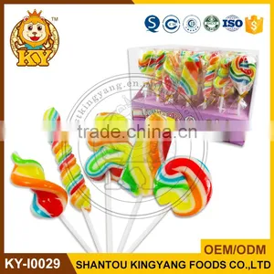 Hot Selling Hand Made Twist Rainbow Swirl Lollipop thumbnail-1