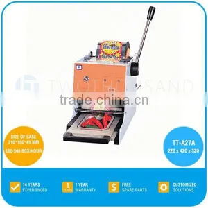 Yogurt Cup Sealer - 300 ~ 500 Box / Hour, 220 * 420 * 320 Mm, TT-A27A thumbnail-1