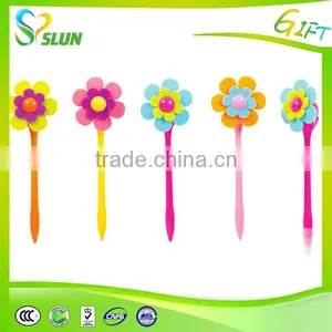 2015 Hot Fashion Rubber Flower Ballpoint Pen, Pen Flower thumbnail-2