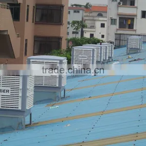 Industrial Air Curtain Cooling Pad Evaporative Air Cooler With Water Pump thumbnail-2