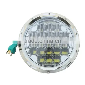 7" Chrome Projector LED Headlight Lamp For Harley FLD Touring Softail 1994-13 thumbnail-2
