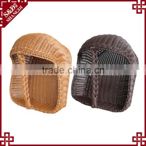 Factory Supply High Quality 100% Handmade Rattan Shoes Basket for Home and Hotel thumbnail-6