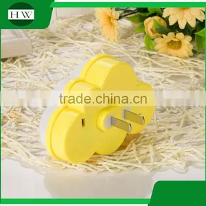 Plastic Mini Cartoon Cloud Electric Plug Socket Led Sensor Day Night Lamp Light thumbnail-4