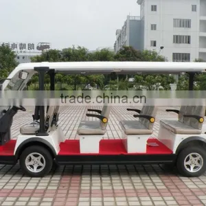 Excellent Quality 4 Wheel Battery Powered Tourist Car New Electric Shuttle Bus thumbnail-5