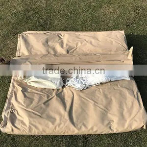 Beige Color Customized Tulip Bell Tents Camping Cotton Canvas Bell Tent thumbnail-3