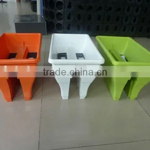 AUB500 Rail Planters /Balcony Plastic Flower Pot /Rail Mounted Planter/Garden Pots thumbnail-1