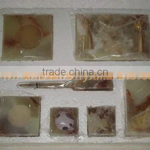 The Most Beautiful& Best Quality Cheap Price ONYX OFFICE SETS HANDICRAFTS thumbnail-1