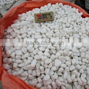 Cheap Natural Round White Pebble Stone For Garden thumbnail-4