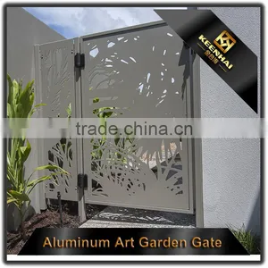 Modern Laser Cut Design Aluminum Exterior Villa Door thumbnail-1