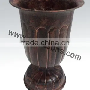 Small Wedding Table Metal Vase / Unique Wedding Table Vases thumbnail-5