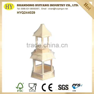 Unfinished Handmade Wholesale Wooden Bird Feeder thumbnail-1