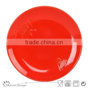 16pcs Embossed Heart Design Ceramic Stoneware Dinnerware Set thumbnail-4