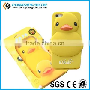 High Quality New Fashion Duck Shape Silicone Phone Cover thumbnail-1