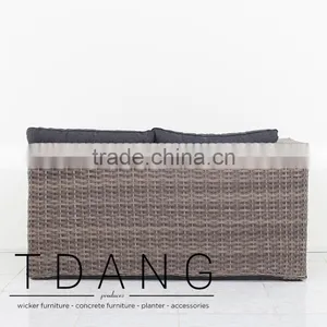 Helena Right Hand Wicker Bench - Vietnam Conversation Furniture thumbnail-5