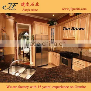 2017 New Antique Tan Brown Granite Kitchen Countertop With Stainless Steel thumbnail-2