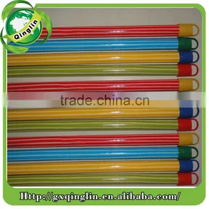 Pvc Coated Wood Handle With Short Plastic Black Cap Made by Guigang Factory thumbnail-3