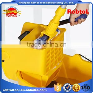 24L Mop Bucket With Wringer Side Press Plastic thumbnail-2