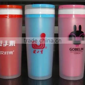 Oem Cheap 300ml Portable Double Layer Plastic Space Drinking Water Bottle Cup as Seen on tv thumbnail-2