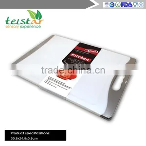 2-Piece Dishwasher Safe Plastic Cutting Board Set With Non-Slip Feet and Deep Drip Juice Groove thumbnail-4