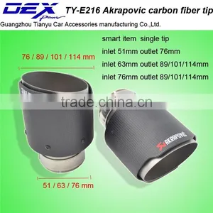 Carbon Fiber Akrapovic Exhaust Tip Car Part Universal Tip Factory Price Akrapovic Tip thumbnail-2