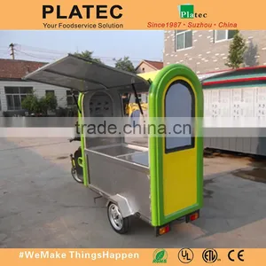 Wholesale China Stainless Steel Electric Tricycle Mobile Food Carts for Sale thumbnail-4