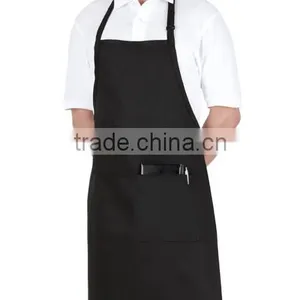 Plain Style Polyester Apron With Pocket thumbnail-1
