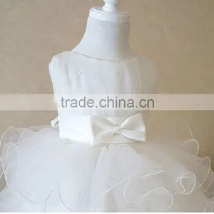 Retail Hot! 2015 Baby Girl Dress Lace Multi-layer Tulle Cute Princess Dress Bow Belt Fashion Vestido Meninas thumbnail-6