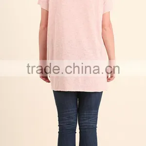 Short Kaftan Tops Women Cotton Polyester Basic Short Sleeve Side Knot SCRUNCHED TOP thumbnail-4